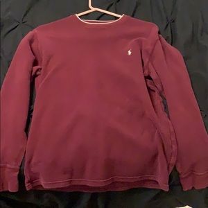 Ralph Lauren Maroon Polo Sweater